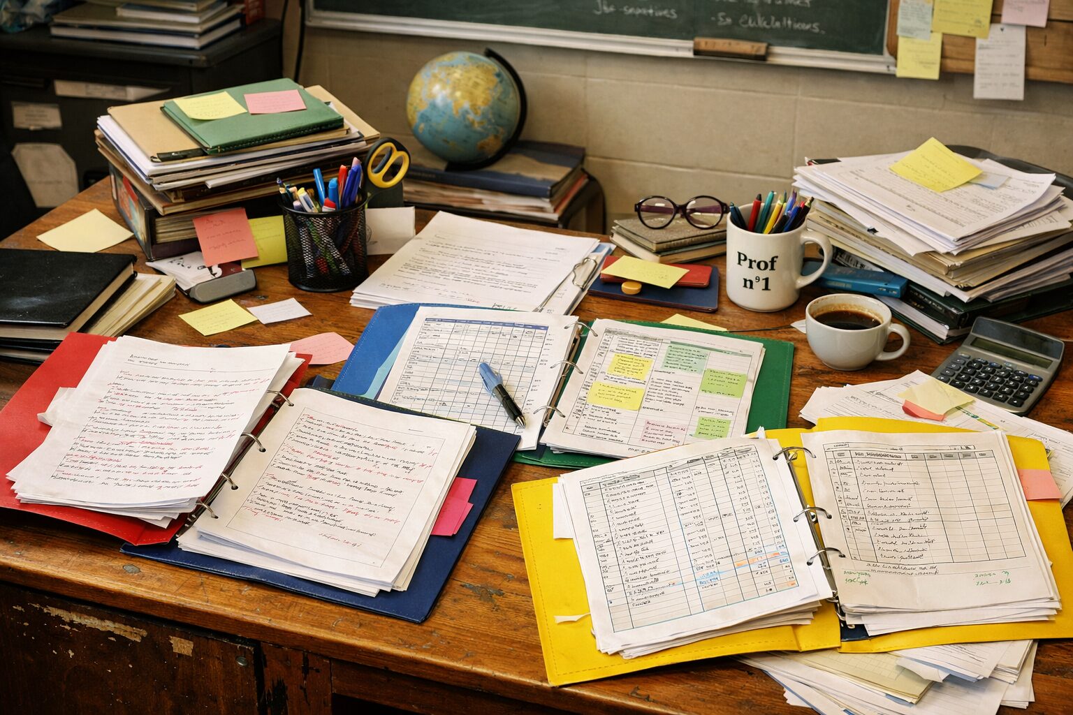 Enseignante désorganisé